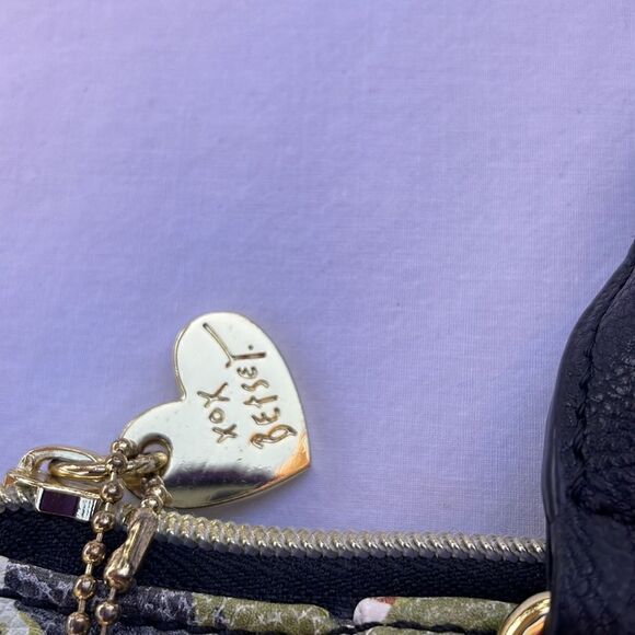 Betsey Johnson Gold Chain Strap Shoulder Bag Purse Crossbody - Picture 5 of 13